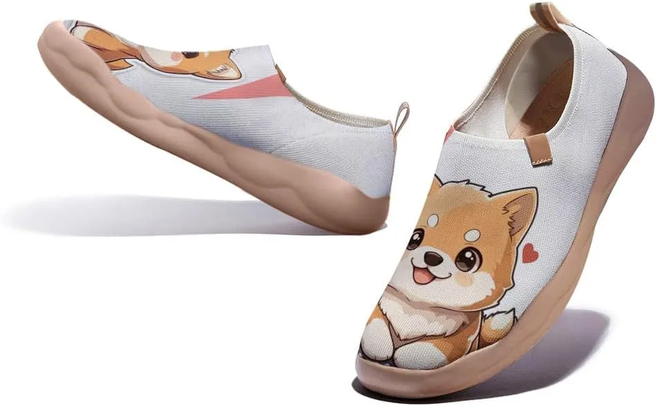 Women's Artistic Painted Travel Shoes Slip-On Casual Leather Loafers Lightweight and Comfortable Animal Style Sneakers