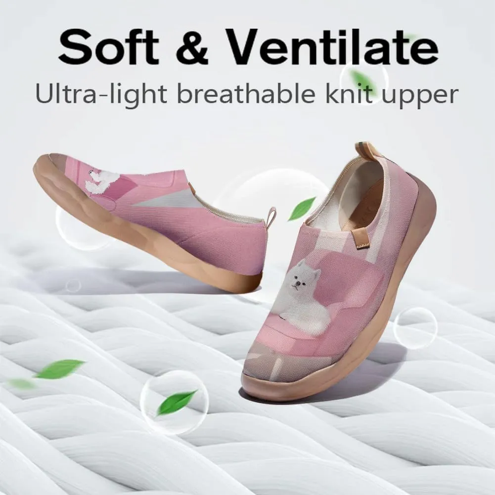 Women's Artistic Painted Travel Shoes Slip-On Casual Leather Loafers Lightweight and Comfortable Animal Style Sneakers