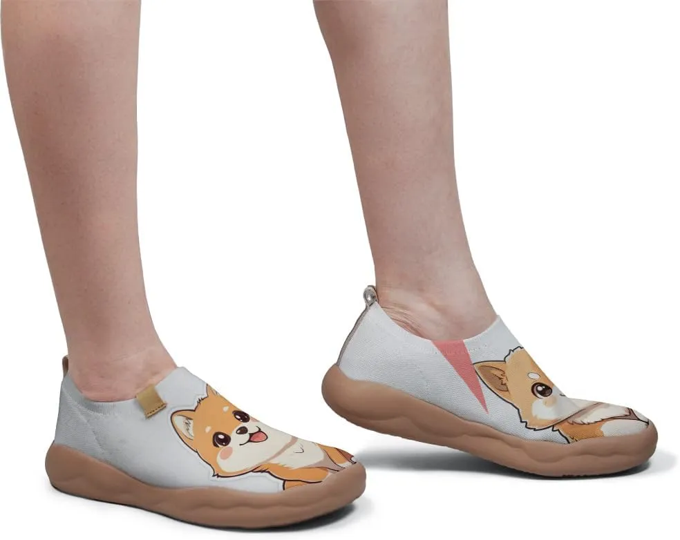 Women's Artistic Painted Travel Shoes Slip-On Casual Leather Loafers Lightweight and Comfortable Animal Style Sneakers