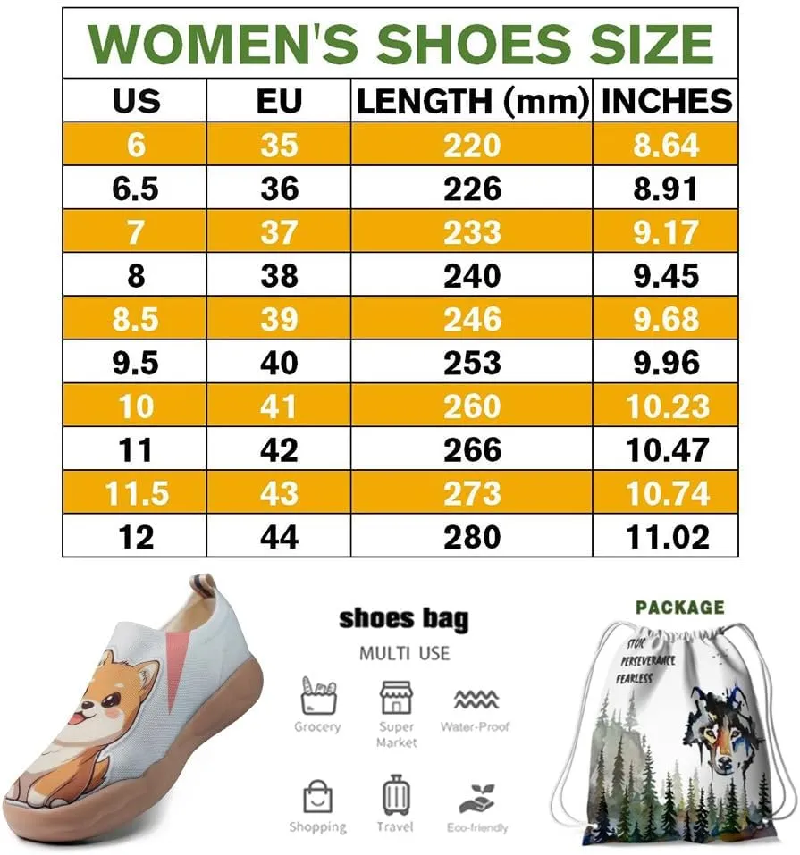 Women's Artistic Painted Travel Shoes Slip-On Casual Leather Loafers Lightweight and Comfortable Animal Style Sneakers