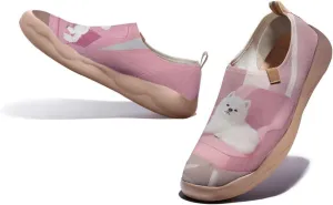 Women's Artistic Painted Travel Shoes Slip-On Casual Leather Loafers Lightweight and Comfortable Animal Style Sneakers