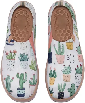 Women's Artistic Slip-On Loafers Casual Lightweight Breathable Flat Comfortable Sports Shoes Flower Series