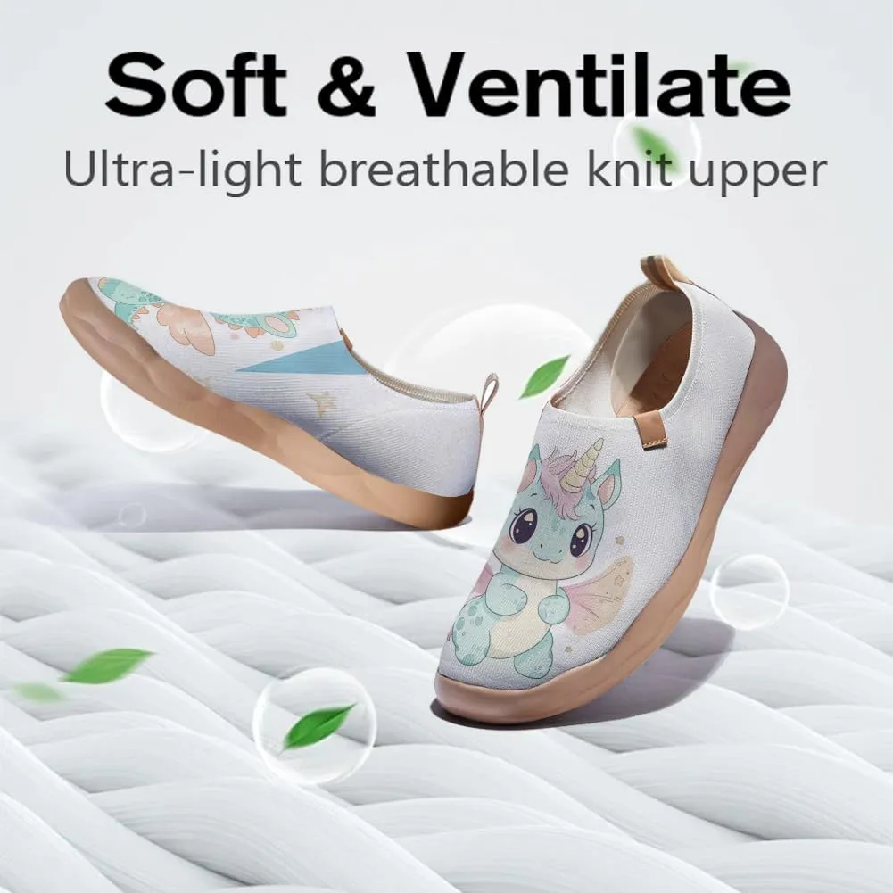 Women's Blossom Slip On Shoes Colorful Comfortable Lightweight Art Travel Sneakers Casual Floral Stylish Everyday Loafers