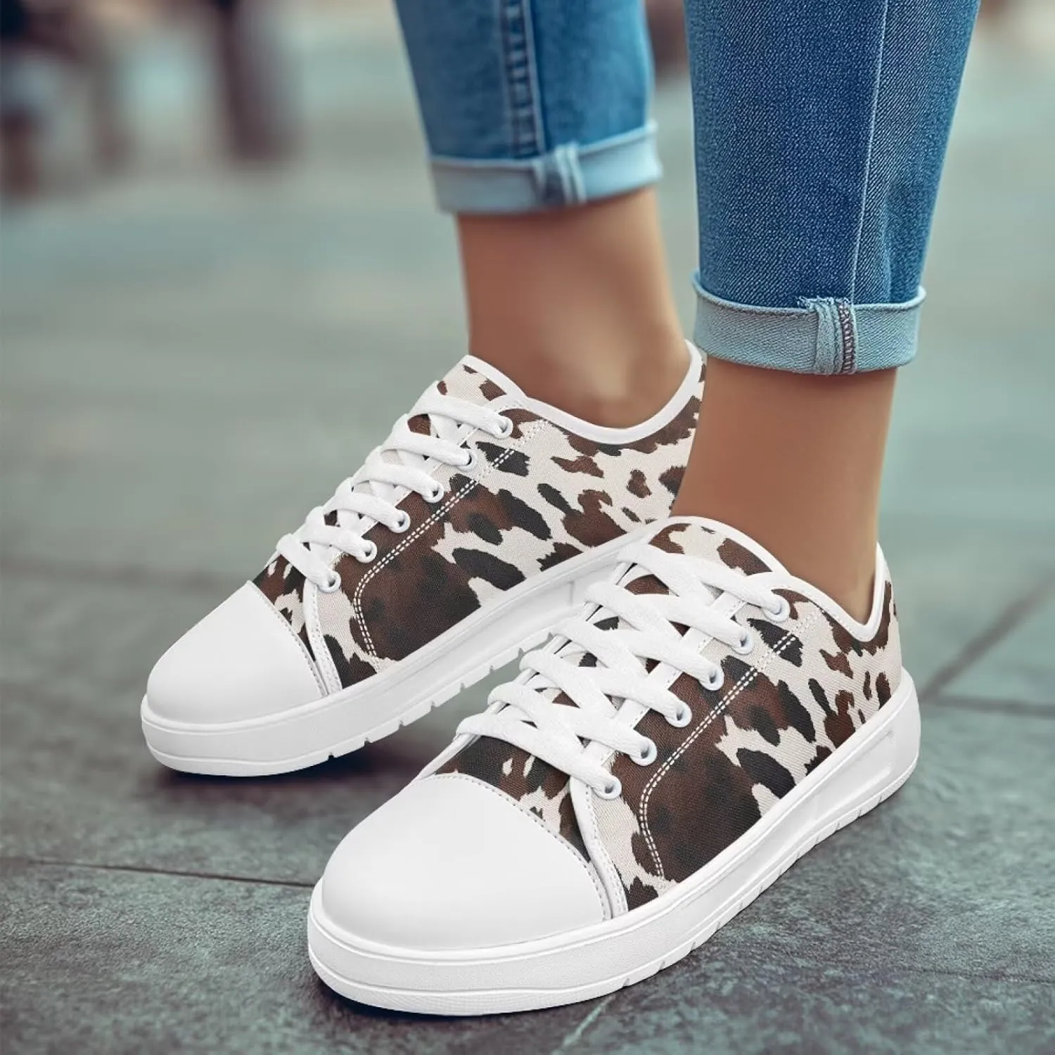 Womens Canvas Sneakers Lightweight Lace Up Fashion Comfortable Canvas Shoes Low Top Slip On Casual Tennis Walking Footwear