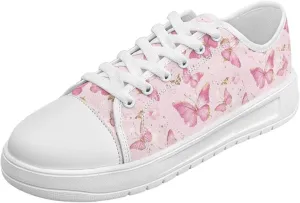 Womens Canvas Sneakers Lightweight Lace Up Fashion Comfortable Canvas Shoes Low Top Slip On Casual Tennis Walking Footwear