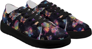 Women’s Canvas Sneakers Orthotic Walking Shoes with Memory Foam Non-Slip Canvas Shoes for Hiking Walking Running