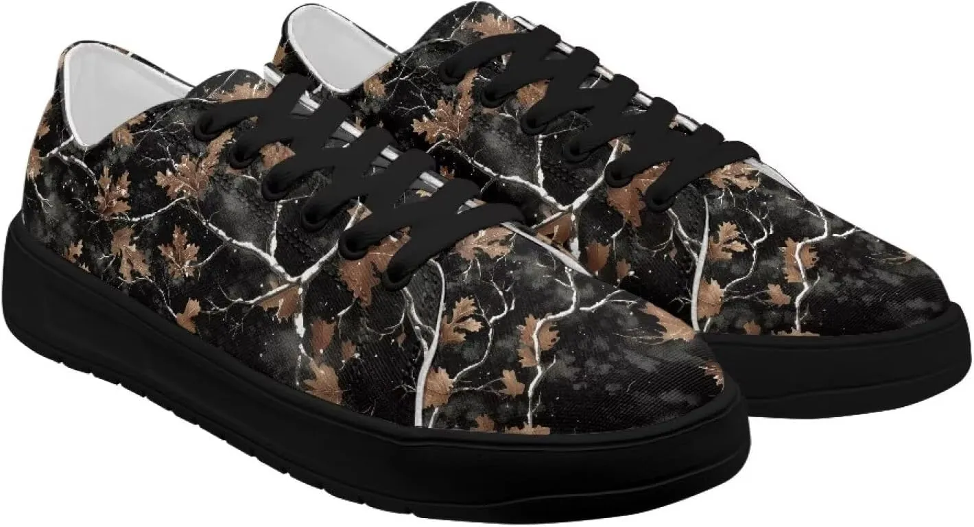 Women's Casual Canvas Shoes Comfortable Low Top Walking Shoes Classic Polyester Upper Arch Support Canvas Sneakers
