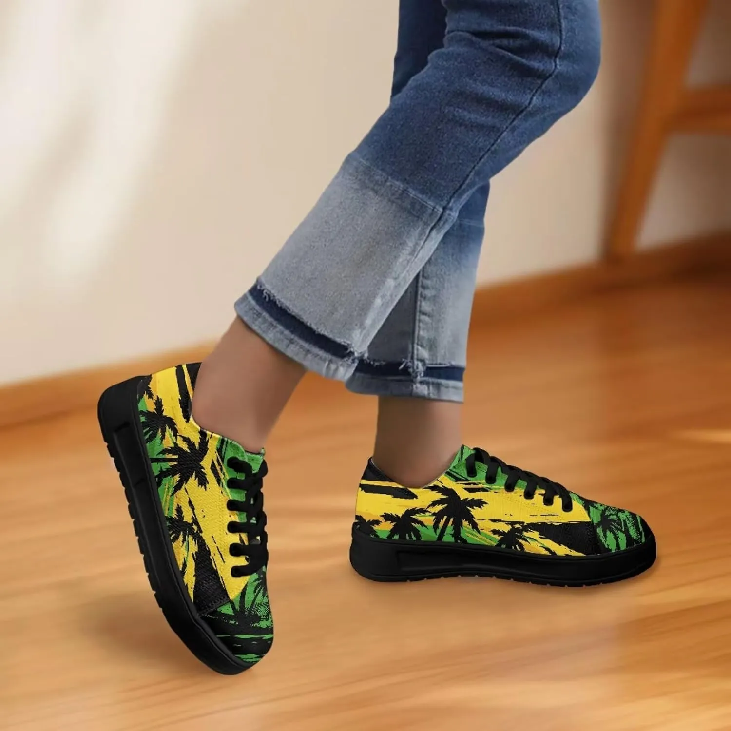 Women's Casual Canvas Sneakers Comfortable Low Top Walking Shoes Classic Lightweight Tennis Shoes Fashion Sneakers