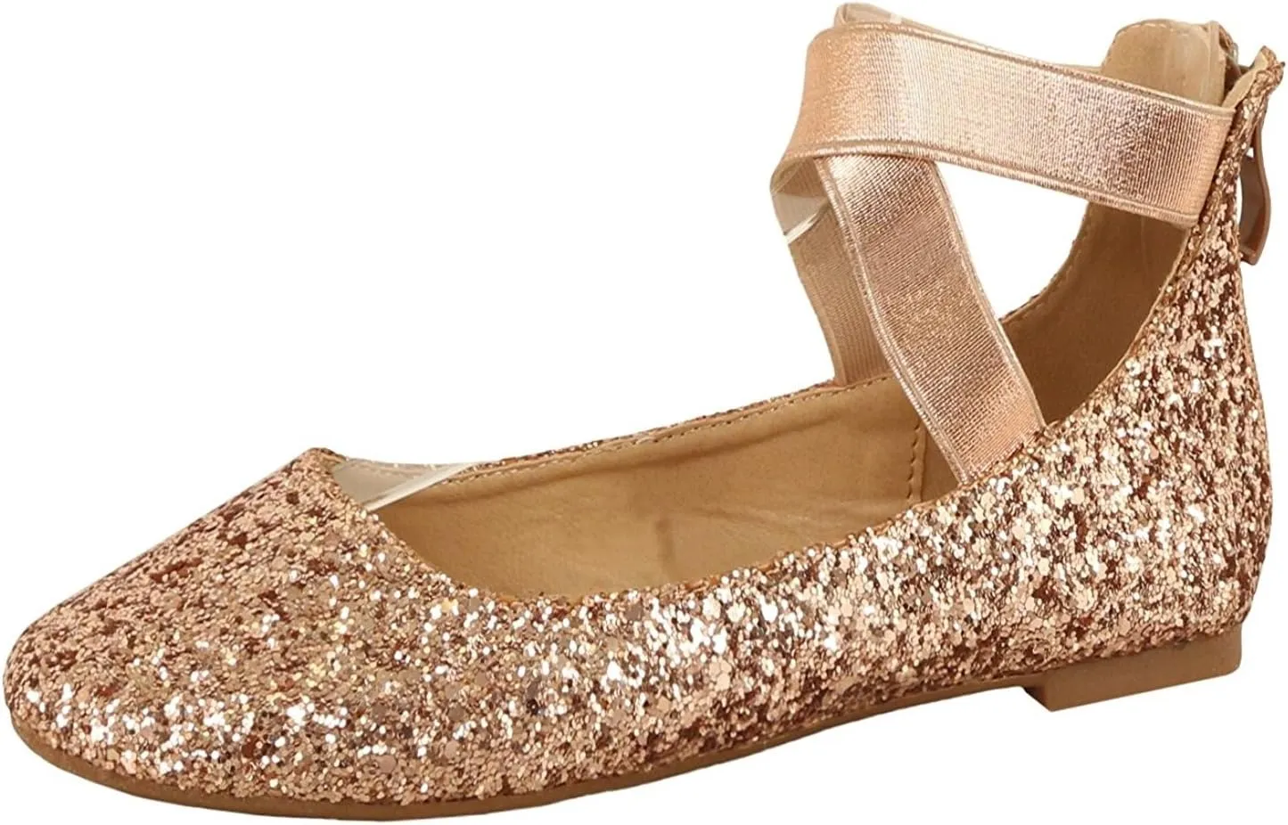 Women's Classic Ballerina Flats with Elastic Crossing Ankle Straps Ballet Flat Yoga Flat Shoes Slip On Loafers