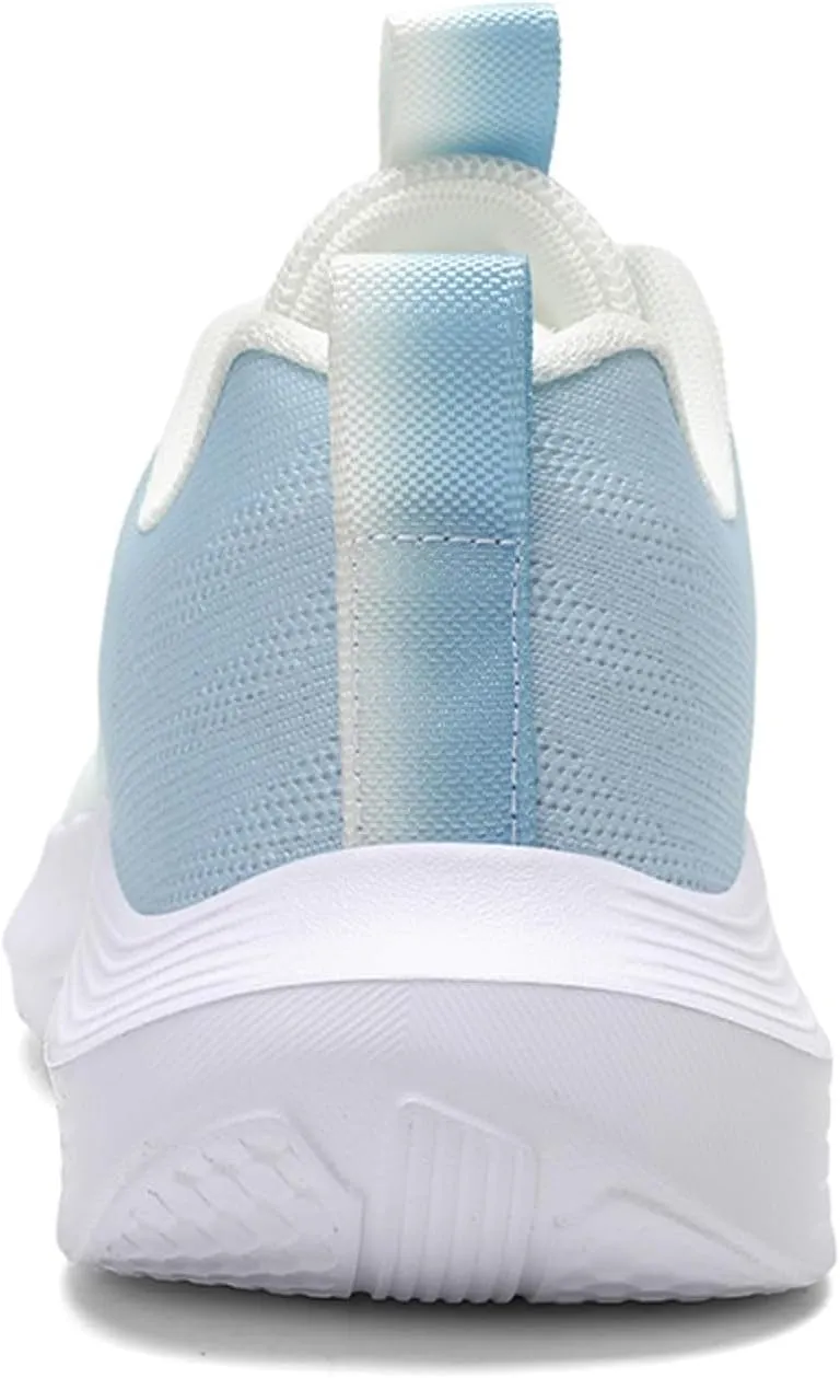 Womens Comfortable Sneakers with Arch Support,Non Slip Cushioned Running Shoes for Women,Summer Breathable Mesh Knit Lightweight Sneaker Travel Friendly Footwear Gym Workout Shoes Daily Work