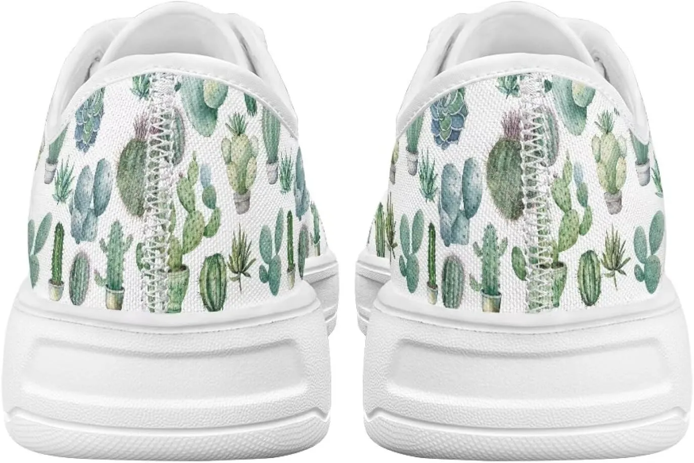 Women's Lace Up Low Top Canvas Shoes Fashion Casual Round Toe Sneakers Hands Free No Laces Barefoot Shoes US5.5-13.5