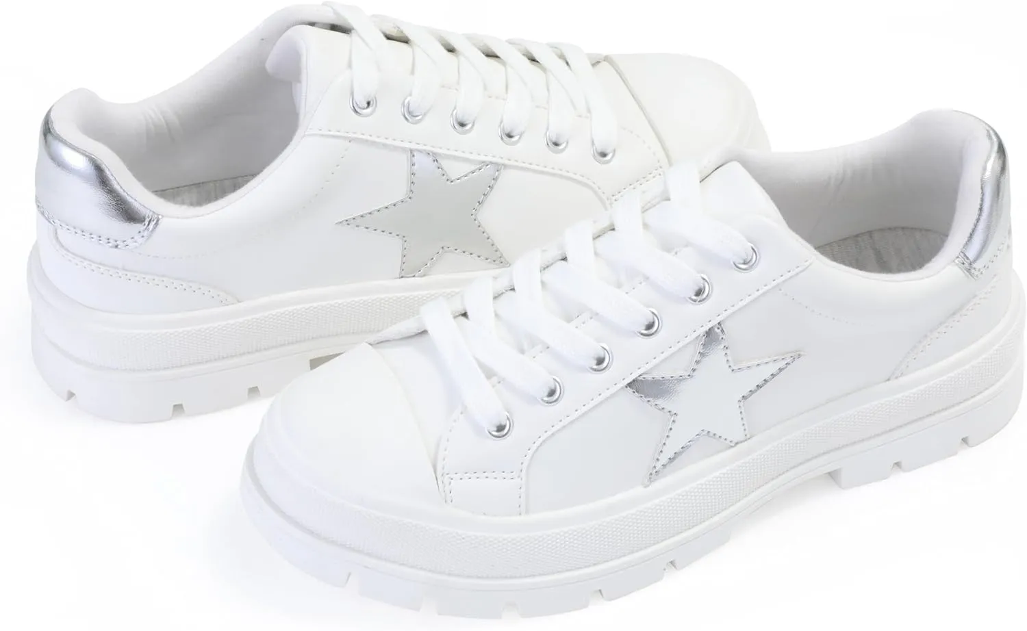 Women's Lace Up Sneaker, Classic Trendy Fashion Canvas Shoes 2305-2306-2307
