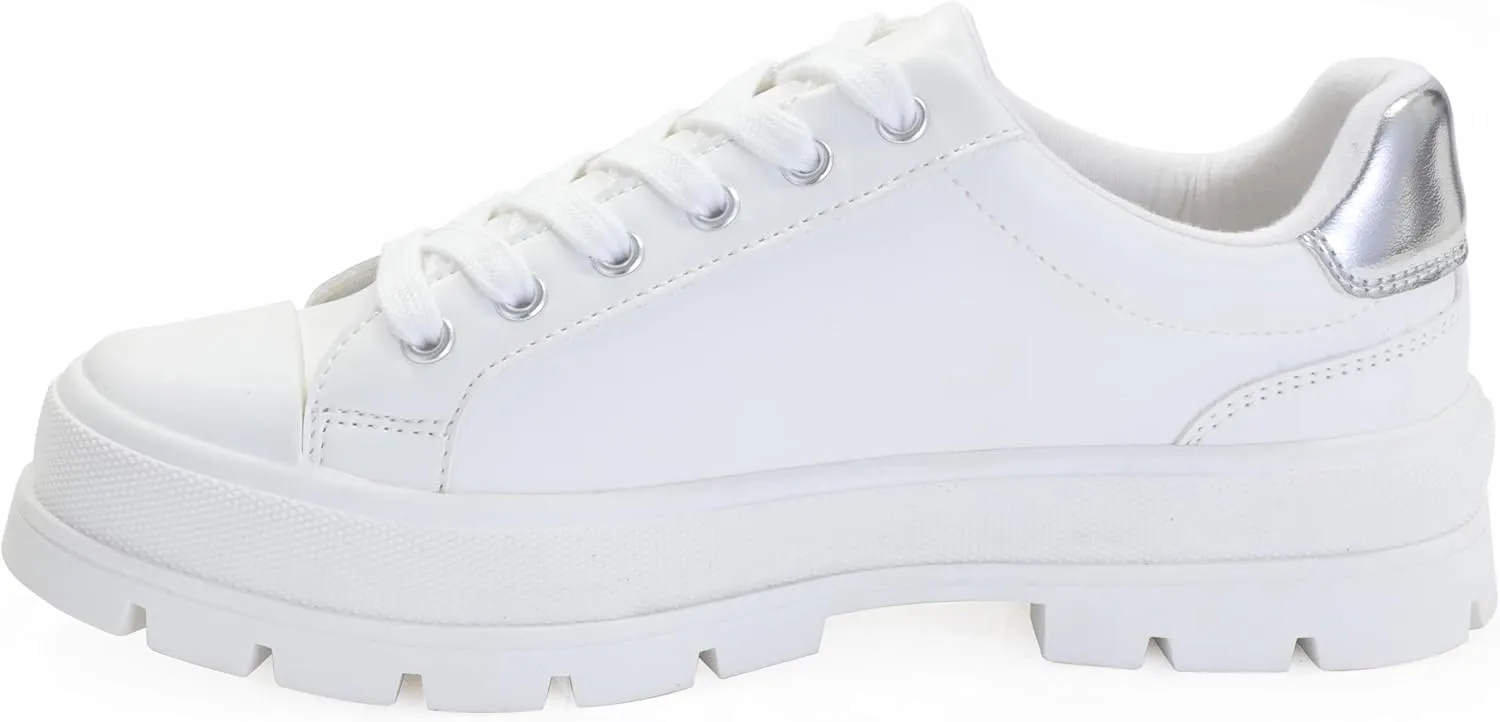 Women's Lace Up Sneaker, Classic Trendy Fashion Canvas Shoes 2305-2306-2307