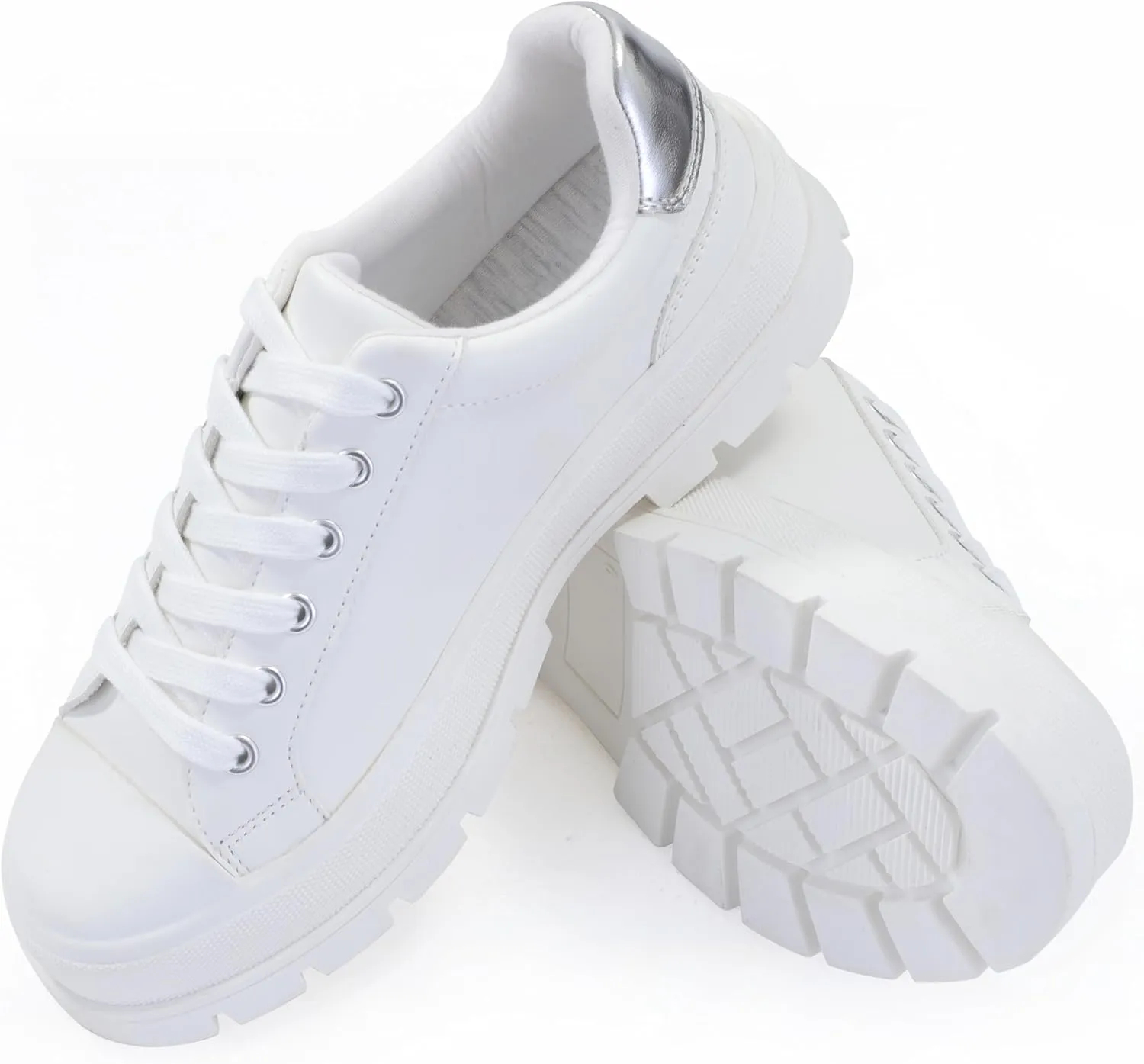 Women's Lace Up Sneaker, Classic Trendy Fashion Canvas Shoes 2305-2306-2307