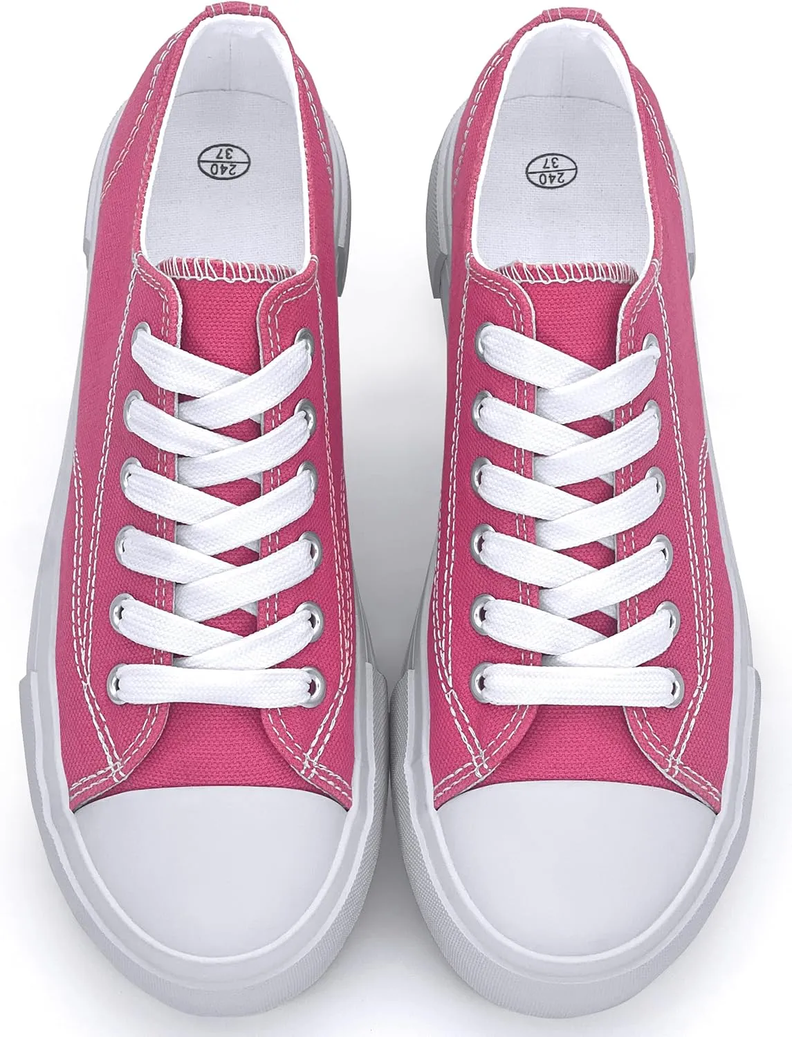 Women's Platform Sneakers 4cm Height Increase, Classic Canvas Platform Low Top Sneakers for Women and Teen Girls, Multiple Colors Fashion Trendy Cute Shoes