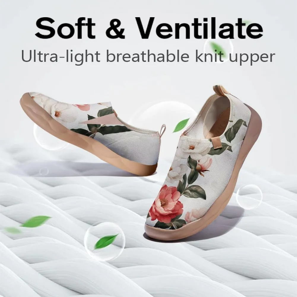 Women's Sakura Pink Trail Shoes Biomechanical Design Loafers Airflow Mesh Support Gym to Cafe Ready