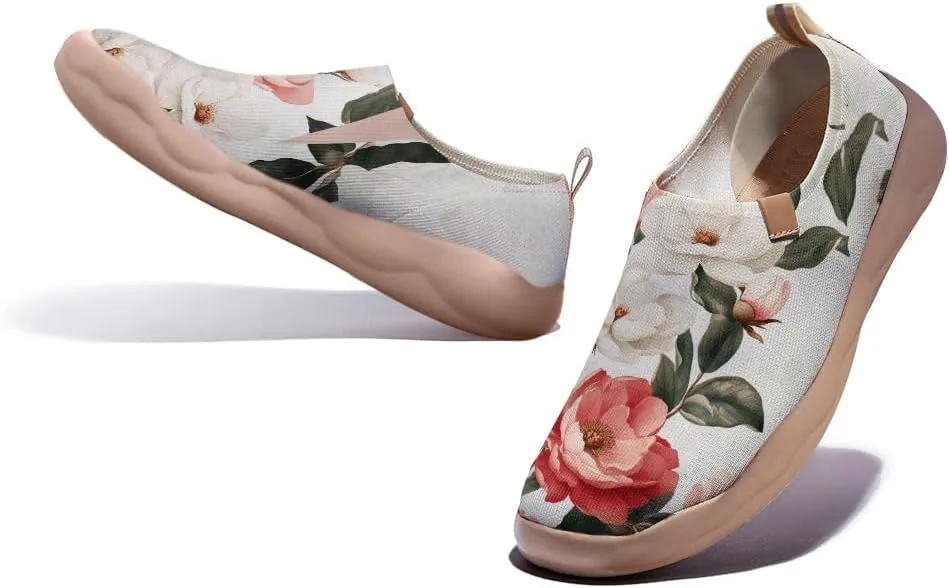 Women's Sakura Pink Trail Shoes Biomechanical Design Loafers Airflow Mesh Support Gym to Cafe Ready