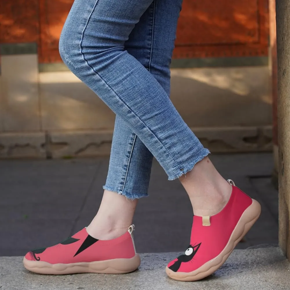 Women's Sakura Pink Trail Shoes Biomechanical Design Loafers Airflow Mesh Support Gym to Cafe Ready