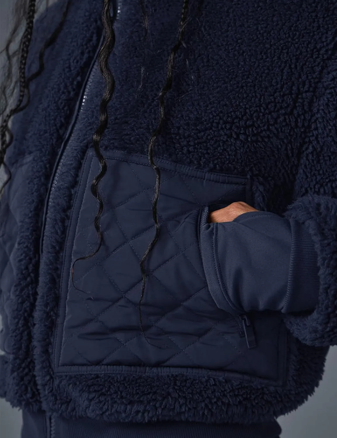 Womens Winter Trendy Full Zipper Fleece Jackets Long Sleeve Relaxed Warm Sherpa Coats with Pockets