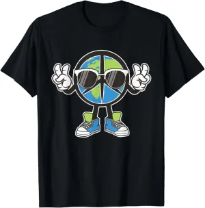 World Peace On Earth Shirt Global Love Peace Sign Funny Tee T-Shirt