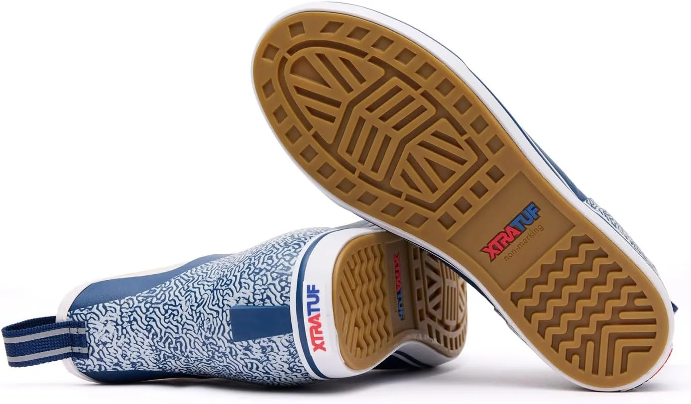 Xtratuf Mens Adb Sport X Guy Harvey Graphic Pull On Casual Boots Ankle - White