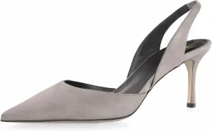 YDN Womens Pointed Closed Toe Elastic Slingback Pumps Slip On Stiletto High Heel Sandals Party Dress Dating Shoes Size 4-16 US
